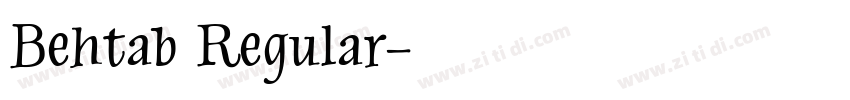 Behtab Regular字体转换